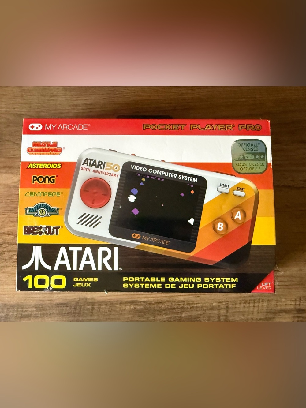 Atari Pocket Player Pro Portable Gaming System by My Arcade- 100 games
